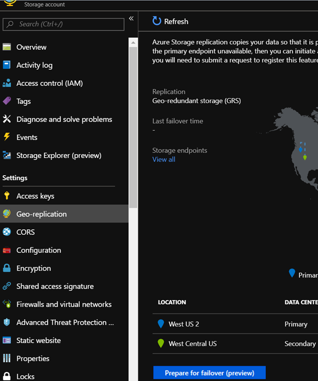 Azure You can now control GRS storage account failover (preview)